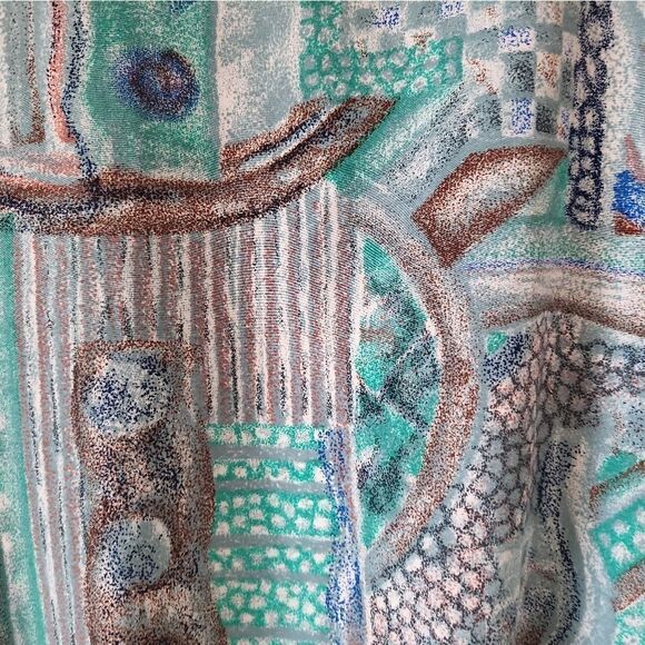 Vintage Teal Button Down Shirt - Picture 5 of 6